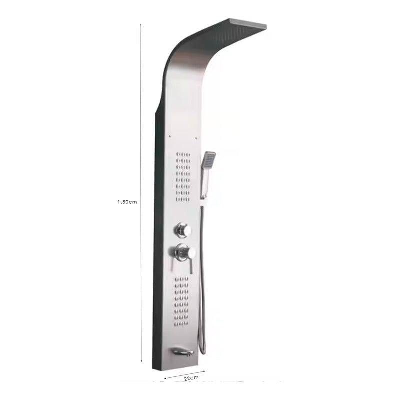 Torreducha Para Baño Plateada Satinada 5501