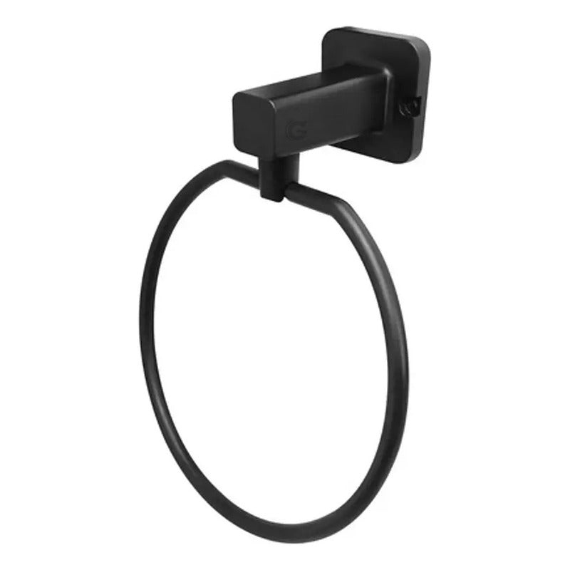 Juego Accesorios Para Baño Tayrona Negro X6