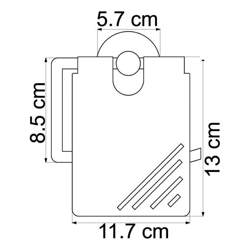 Portarrollo Para Baño Aluminio Dorado Cepillado Jade
