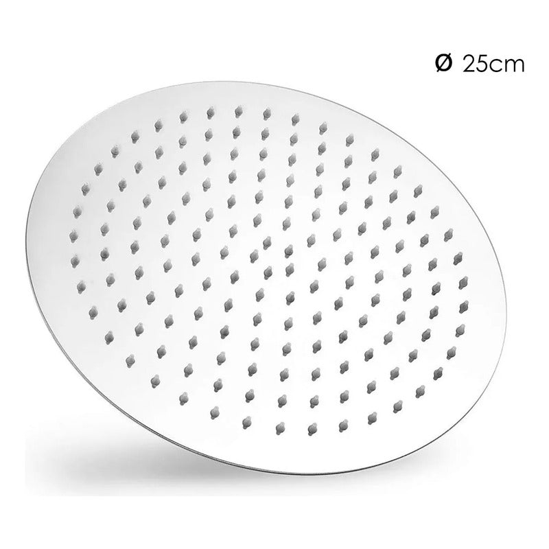 Ducha Redonda+ Tubo Redondo Acero