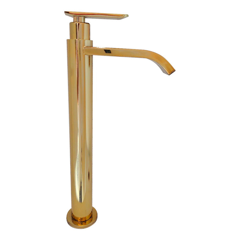 Grifería Monocontrol Lavamanos Alta Agua Fría Vintage Gold