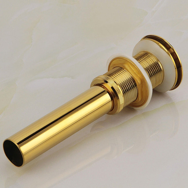 Desagüe De Push Lavamanos Dorado