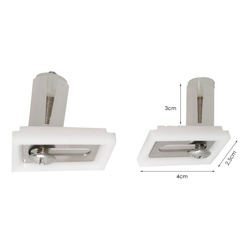 Kit Repuesto Regleta Tap.asiento Sanitario+tornillo Plástico