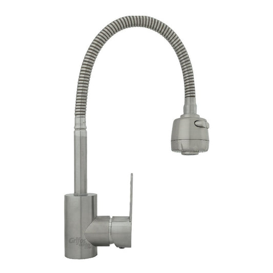 Grifería Lavaplatos Monocontrol Flexo Satin