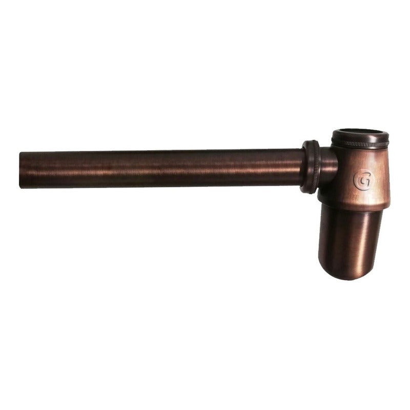 Lavamanos Vintage 40cm Cobre Antiguo + Desagüe Y Sifón