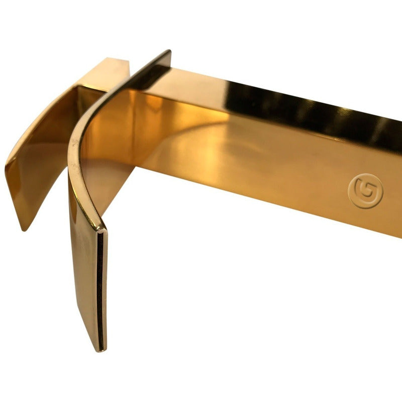 Llave Lavamanos Alta Cascada Vintage Acabado Oro Laton
