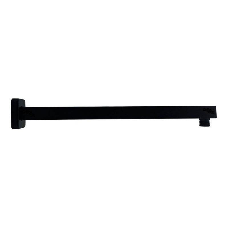 Tubo De Ducha Cuadrado Negro
