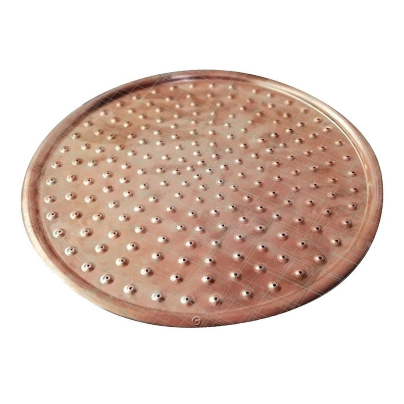 Ducha Cobre 30cm Con Niple A Techo Vintage