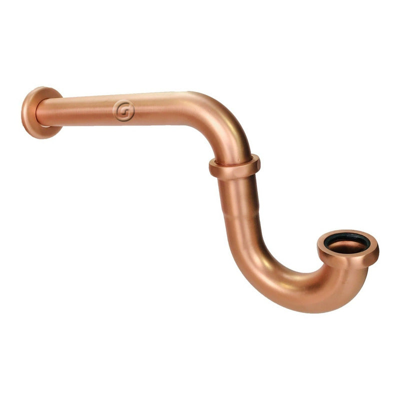 Sifón Lavamanos Vintage Cobre Satin