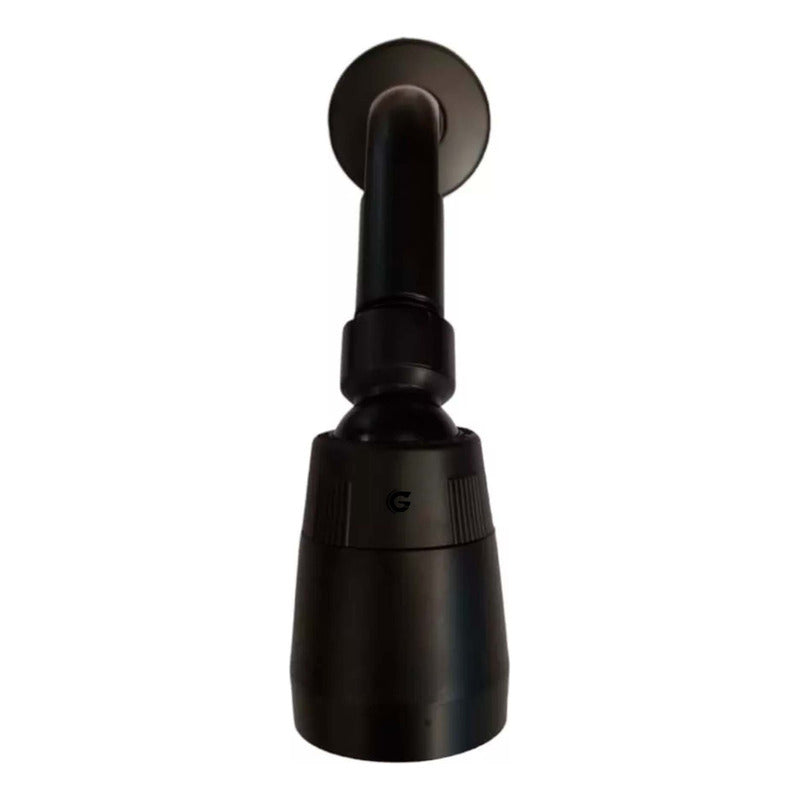 Set Regadera Ducha Sencilla Negro Mate