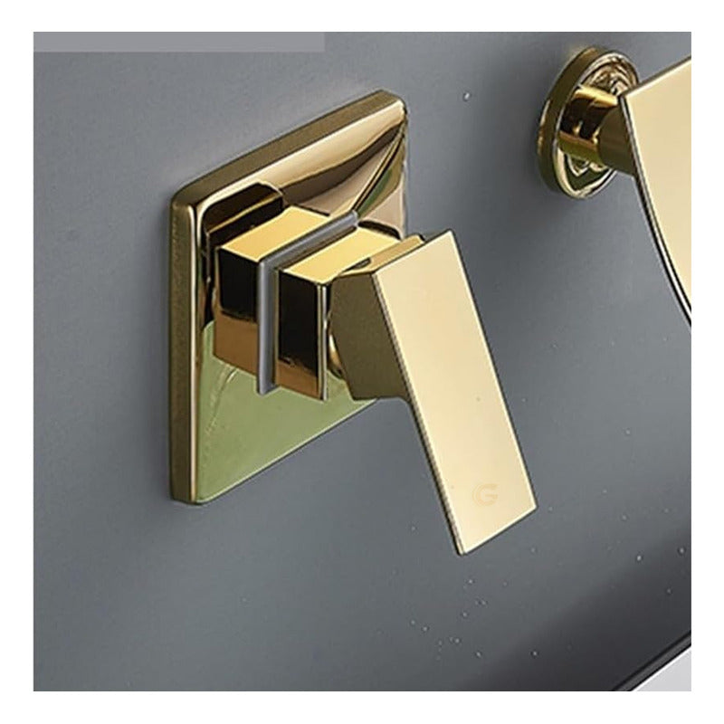Monocontrol De Ducha Lujo Vintage Gold