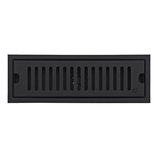Rejilla De Piso Rectangular Tipo Ladrillo Negra De 30cm