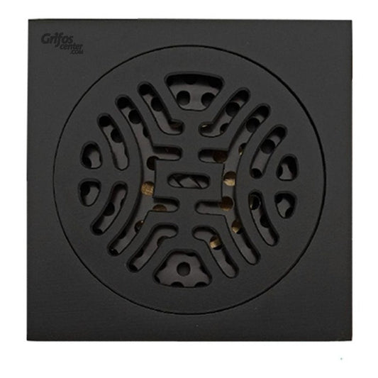 Rejilla De Piso Cuadrada 10x10cm Negra Azteca
