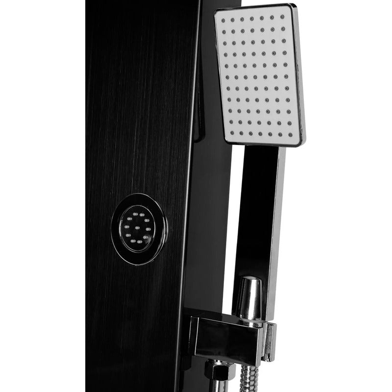 Torre Ducha En Acero Inox.satinado Con Manguera 1.50