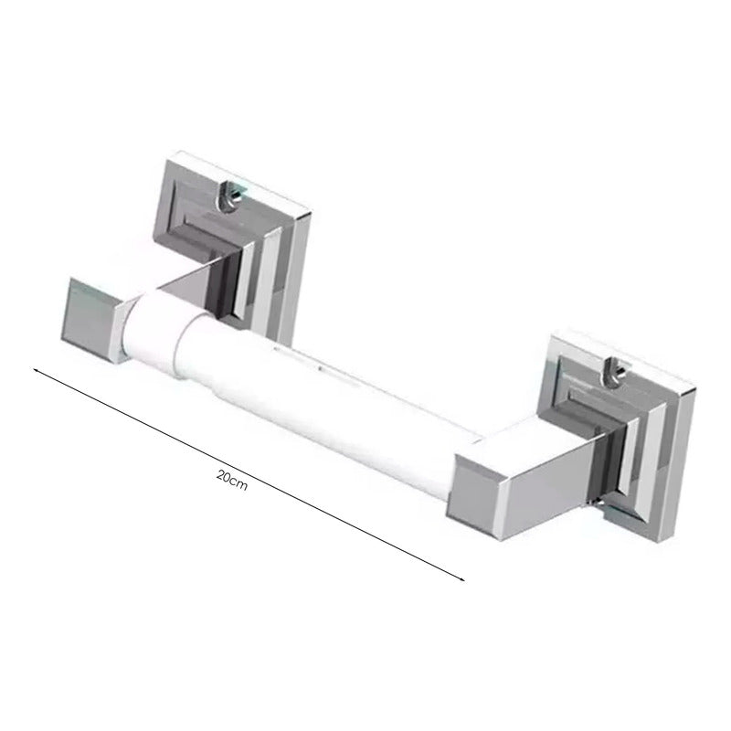 Portarrollo Para Baño Cromado Tamesis