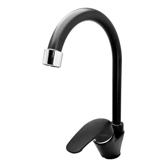 Grifería Lavaplatos Monocontrol Negro Mate