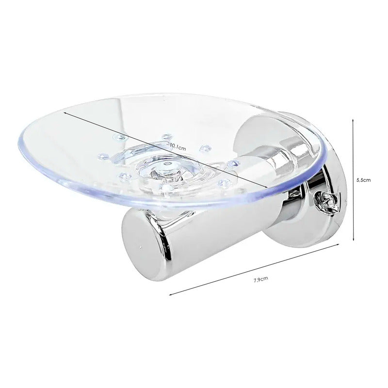 Juego Accesorios Baño 6 Piezas Cromo