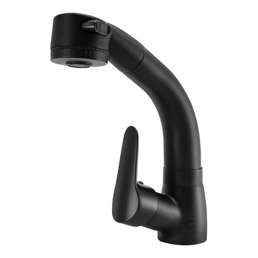 Griferia Lavaplatos Monocontrol Acero Inoxidable Negro