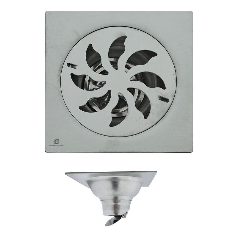 Rejilla De Piso Cuadrada 10cm En Acero