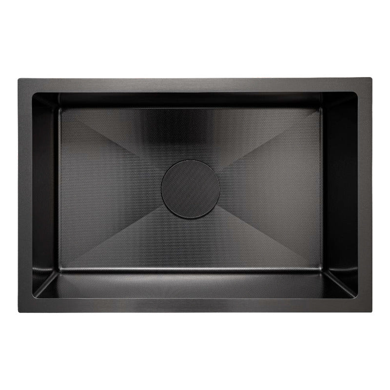 Lavaplatos En Acero Negro 60*40*22cm + Accesorios