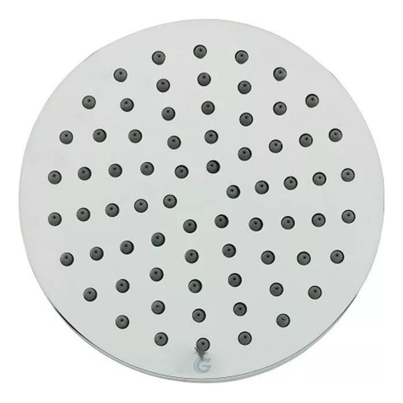 Ducha Redonda En Plástico Cromado 6 PuLG.