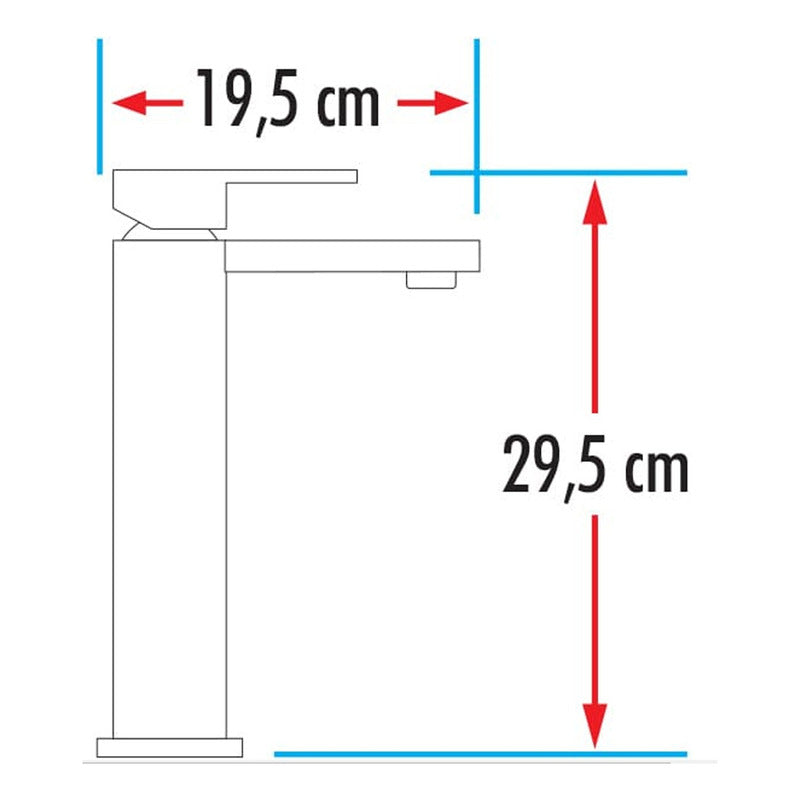 Grifería Mezclador Lavamanos Acero Inoxidable Negro Mate