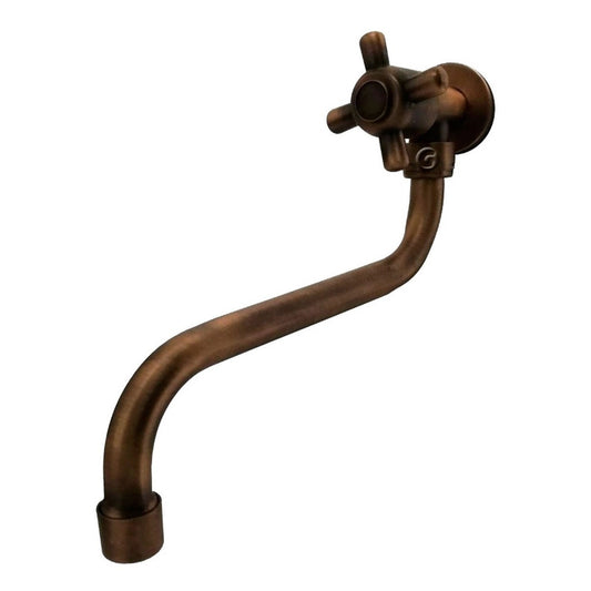Griferia Para Pared Vintage Bronce Antiguo (agua Fria)