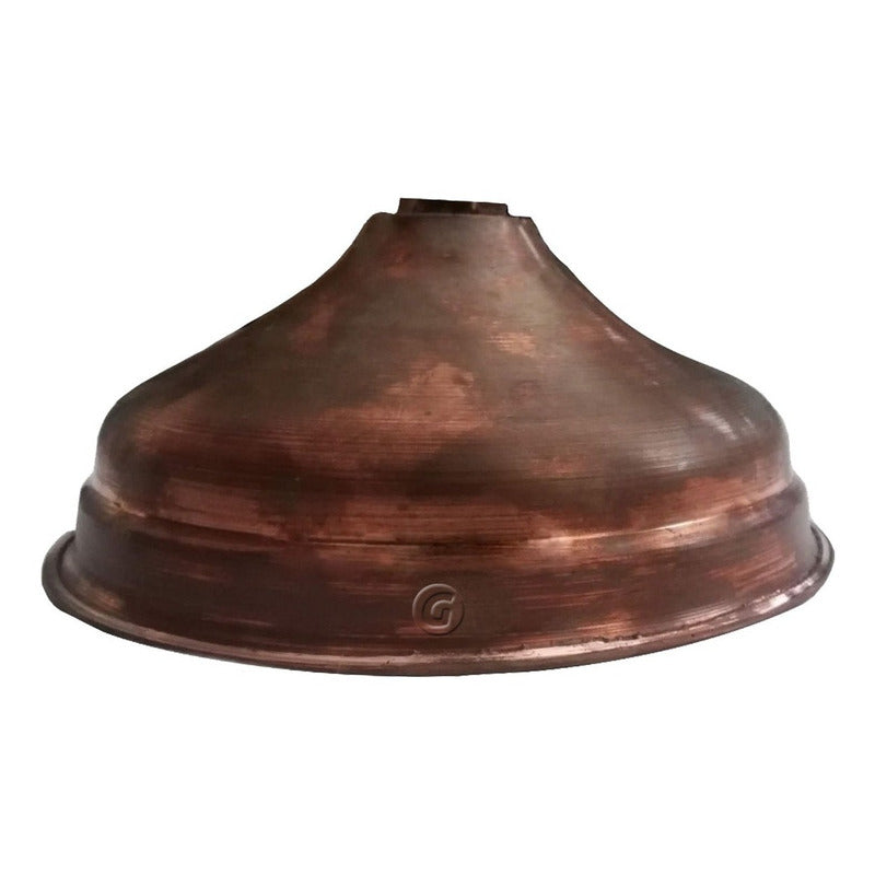 Ducha Circular Conica Vintage Cobre Antiguo 20 Cm