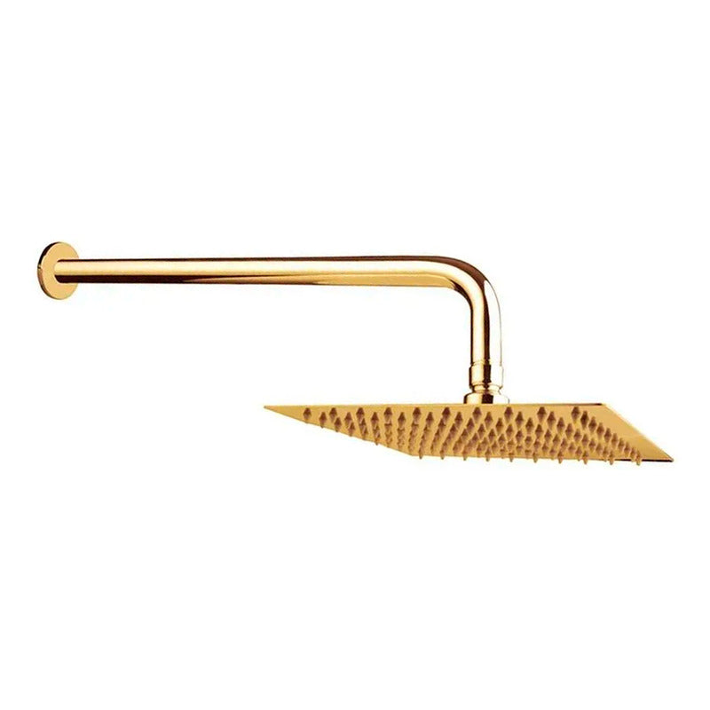 Regadera Ducha Cuadrada 20cm + Tubo Redondo