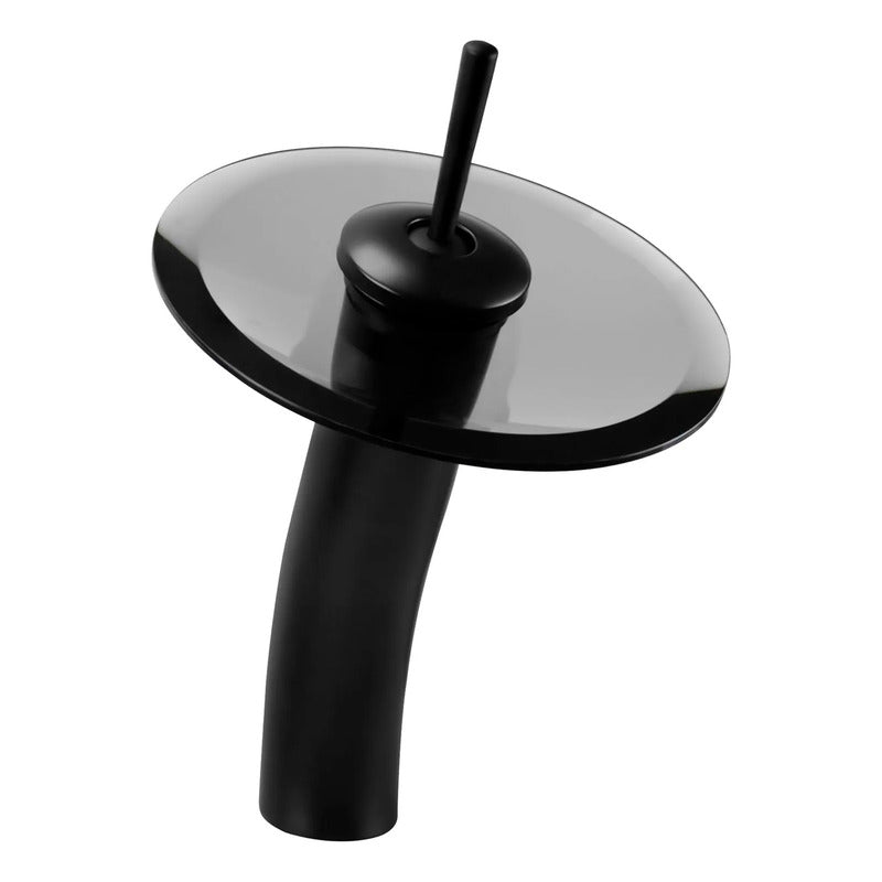 Griferia Monocontrol Lavamanos Cascada Negro Mate