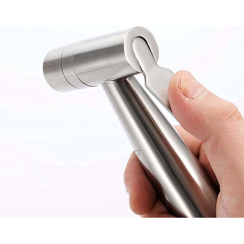 Kit Ducha Bidet Satinada En Acero 304 + Manguera + Soporte
