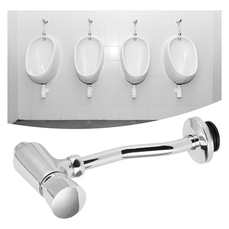Llave Push Orinal Pequeño Metálica Ahorradora De Agua Inst.