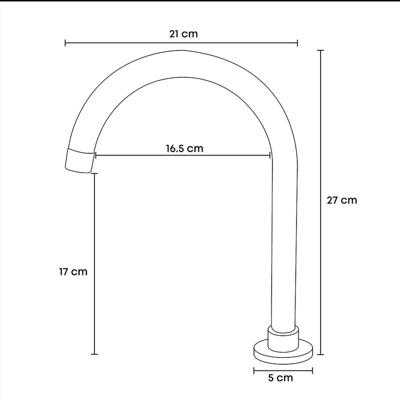 Cuello Vertical Giratorio Para Mesa Institucional