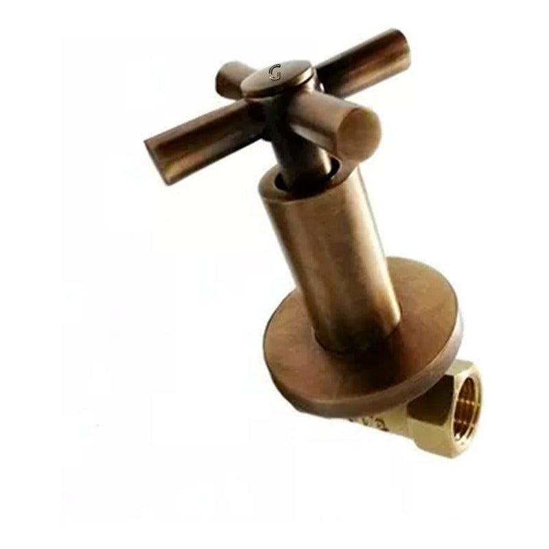 Registro Ducha Bronce Antiguo -vitage-