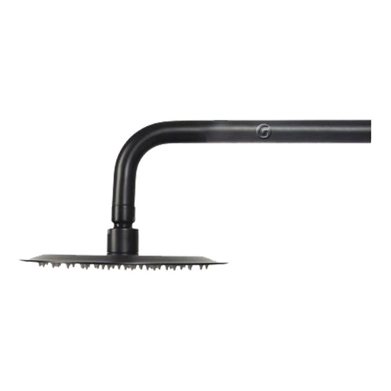 Ducha Negra Mono Control Con Ducha 20cm