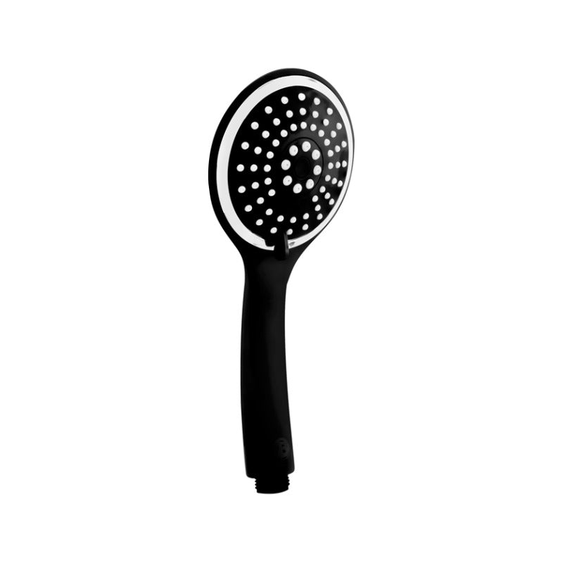 Teleducha O Ducha De Mano Redonda Doble Función Negra