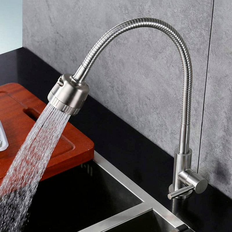 Griferia Llave Lavaplatos Flexible Agua Fria Linea Economica