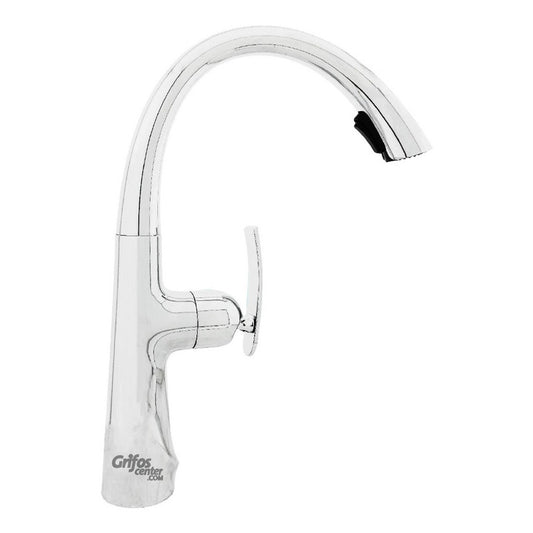 Grifería Lavaplatos Monocontrol Extraíble Alta