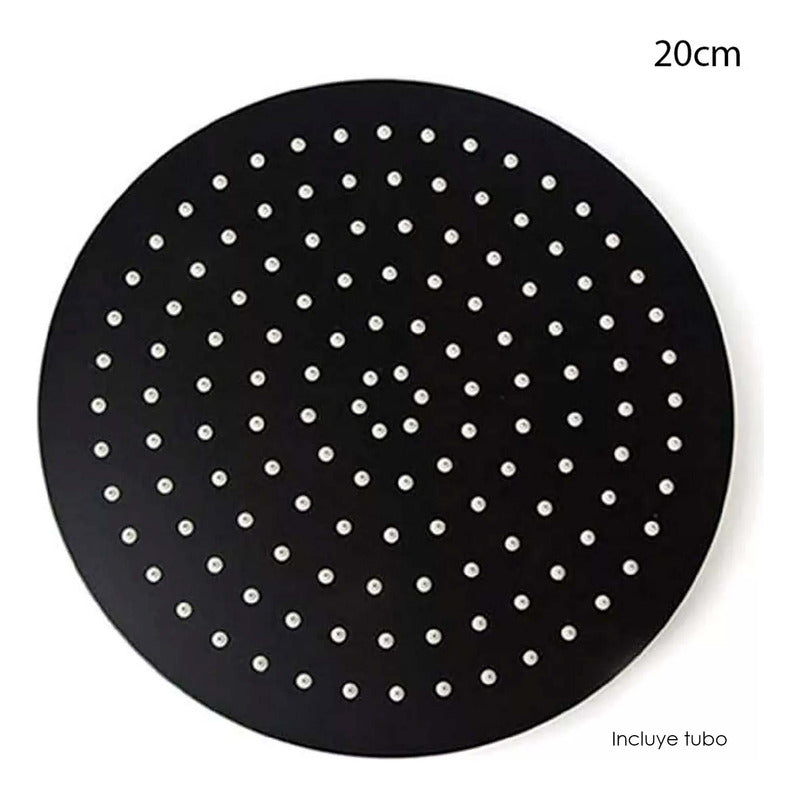 Kit Ducha Redonda 20cm+tubo+registro Manija Ducha Industry