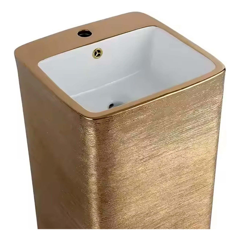 Lavamanos En Pilon Oro Cuadrado 83x40cm