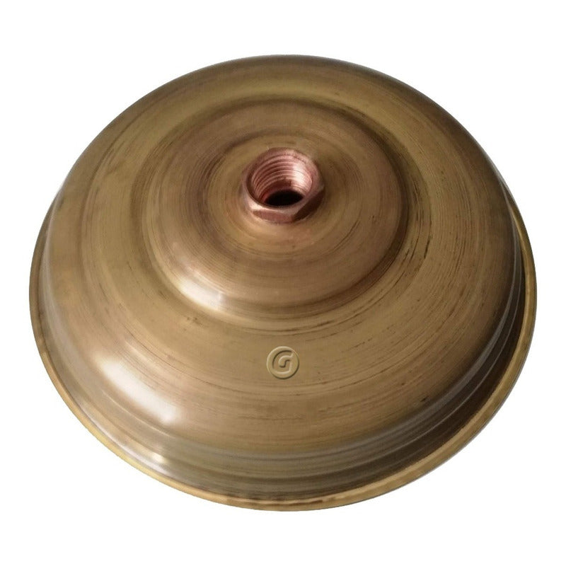 Ducha 20cm Vintage Acabado Bronce Natural Sin Tubo
