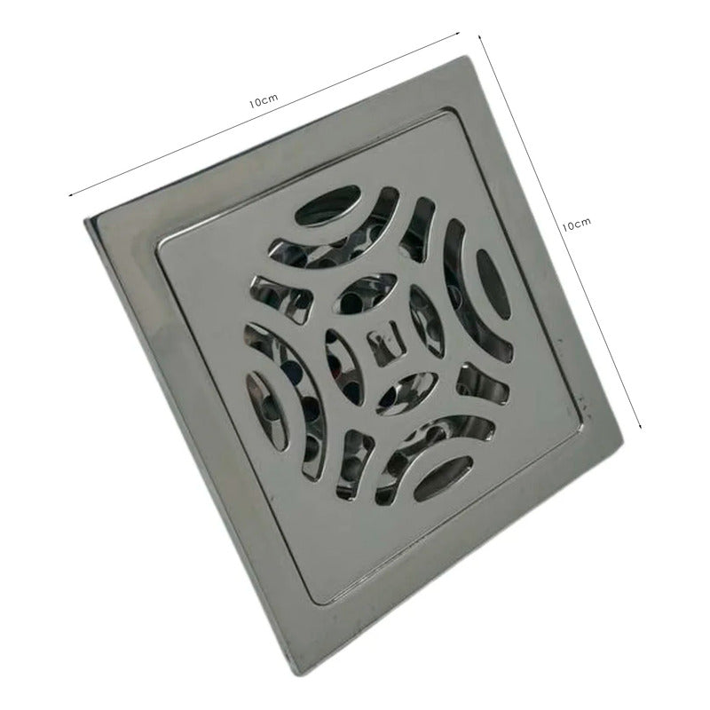Rejilla De Piso Cuadrada 10cm Acero Tipo Sol