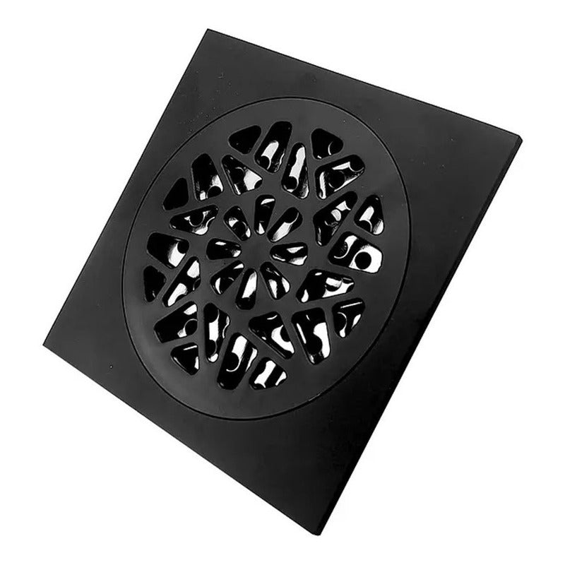 Rejilla De Piso Cuadrada Negra Antirretorno Rynn Vintage