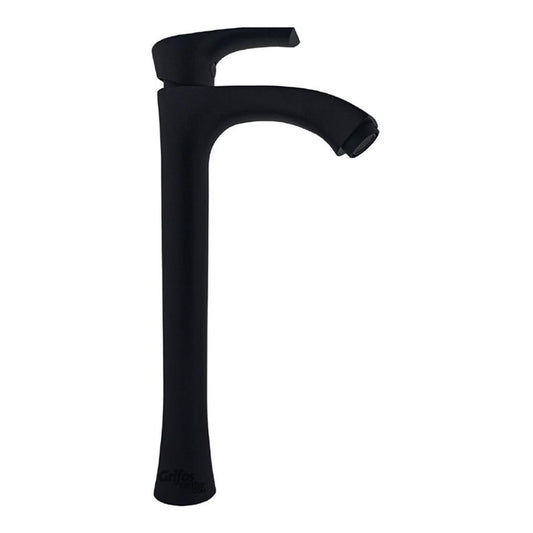 Grifería Lavamanos Agua Fría Alta Ciffra Negro