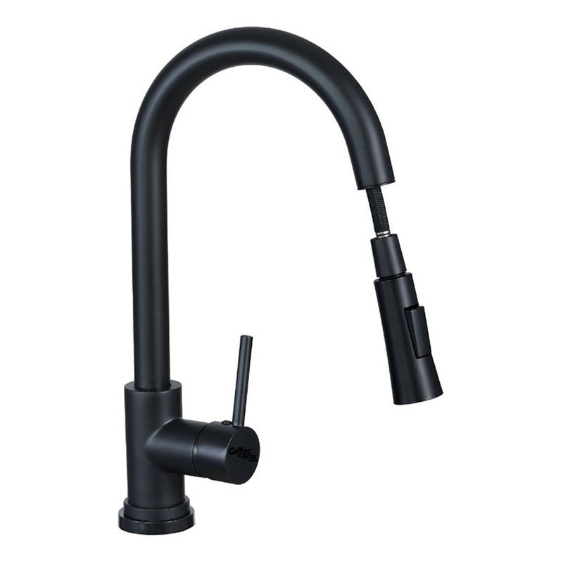 Lavaplatos Llave De Agua De Sensor Grifería Lavaplatos Extraíble Monocontrol Con Sensor Negra