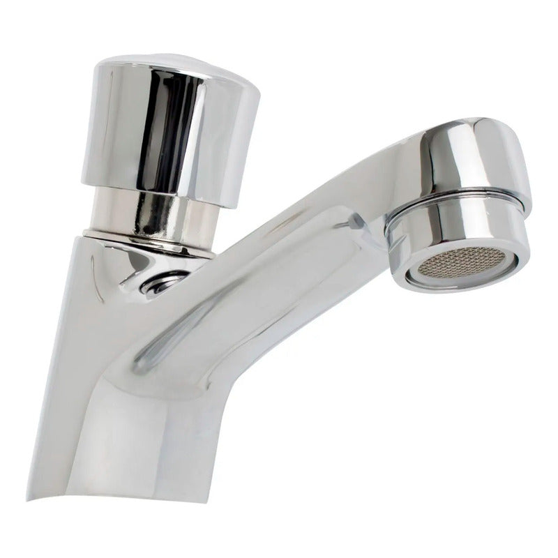 Llave Push Lavamanos En Bronce