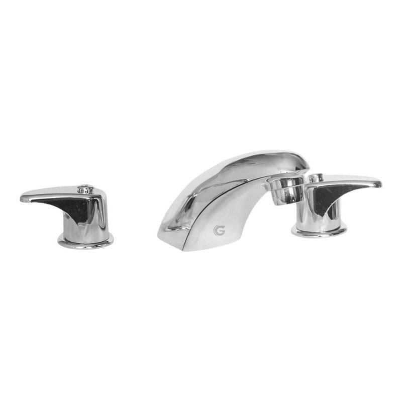 Griferia Plastica Para Lavamanos Cromada De 8 PuLG.