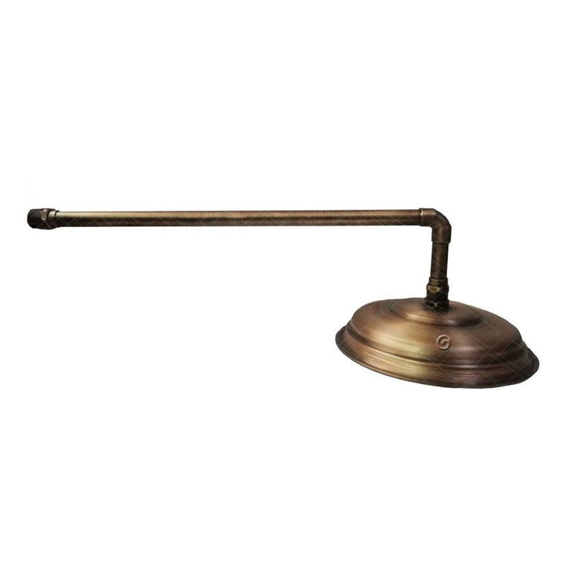 Ducha 30cm Bronce Antiguo Tubo 40cm