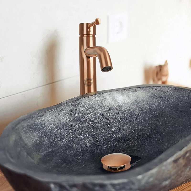 Desagüe De Push Para Lavamanos Cobre Vintage