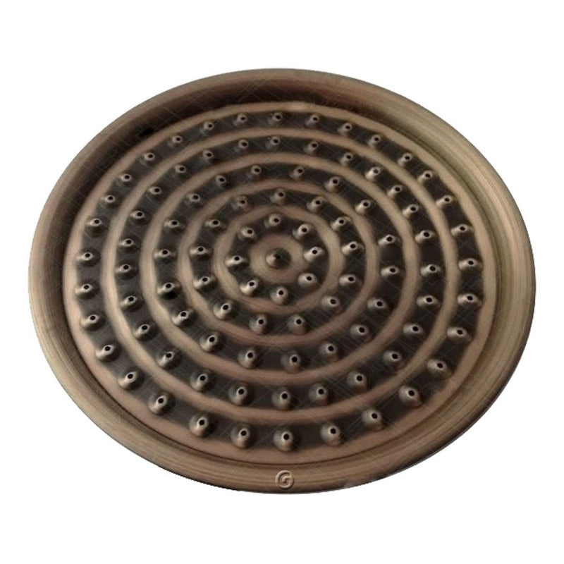 Ducha 30cm Bronce Antiguo Tubo 40cm